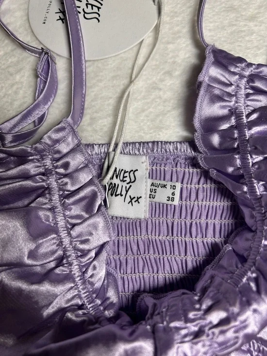 NWT Princess Polly Lavender Crop Top - Picture 7 of 9